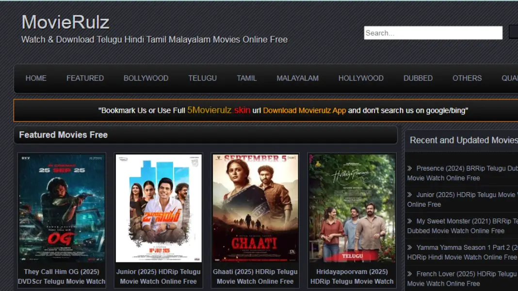 Movierulz 2025: Bollywood, Tollywood & Hollywood Updates