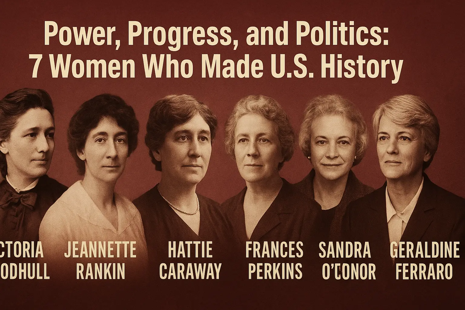 Power, Progress, and Politics: 7 Women Who Made U.S. History 6 7 Women Who Made U.S. History