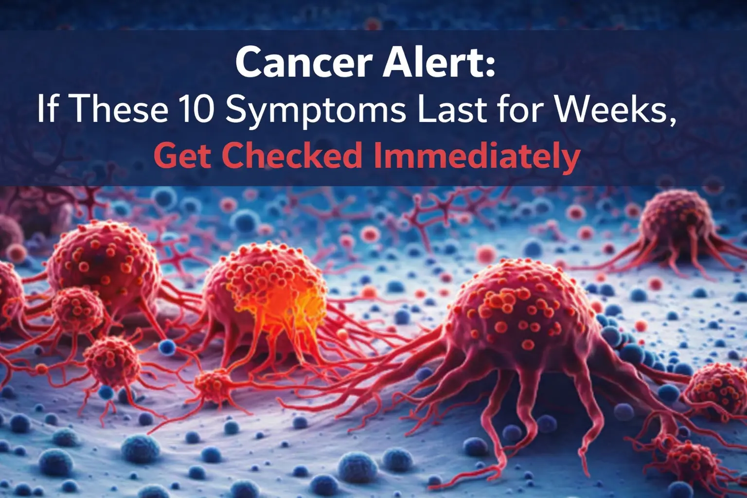 Cancer Alert If These 10 Symptoms Last for Weeks, Get Checked Immediately