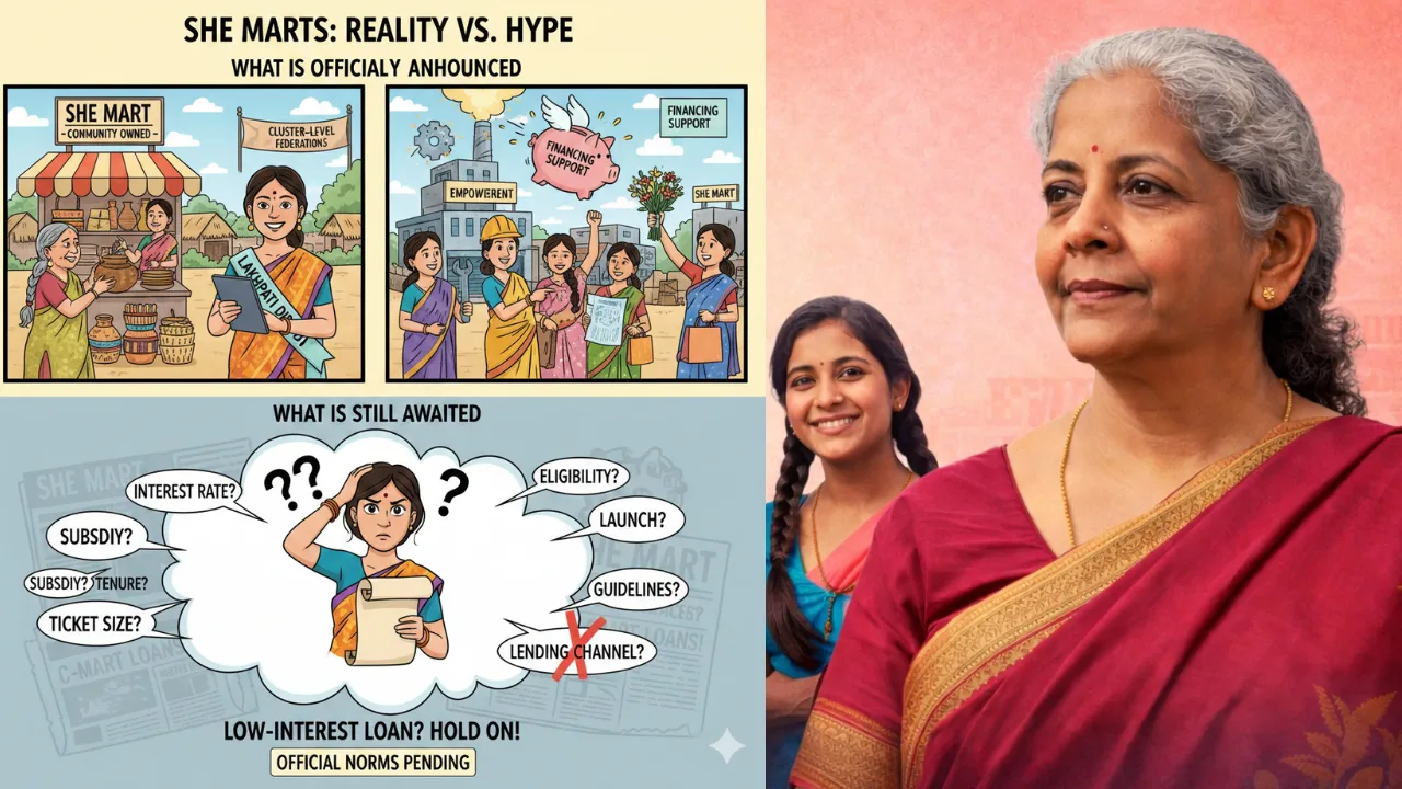 SHE-MART Launch How Budget 2026–27 is Transforming Women Entrepreneurship in India