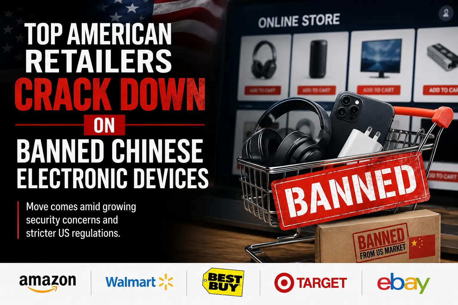 Top American Retailers Crack Down on Banned Chinese Electronic Devices