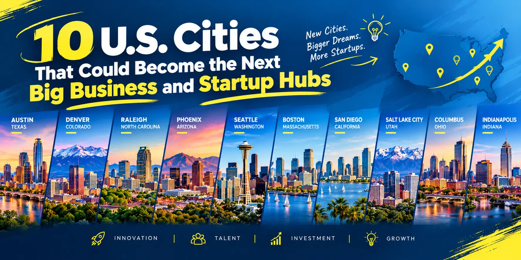 10 U.S. Cities That Could Become the Next Big Business and Startup Hubs