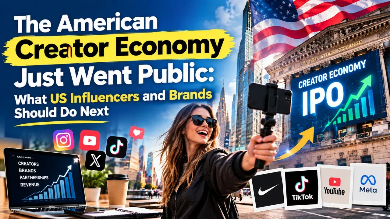 The American Creator Economy Just Went Public: What US Influencers and Brands Should Do Next