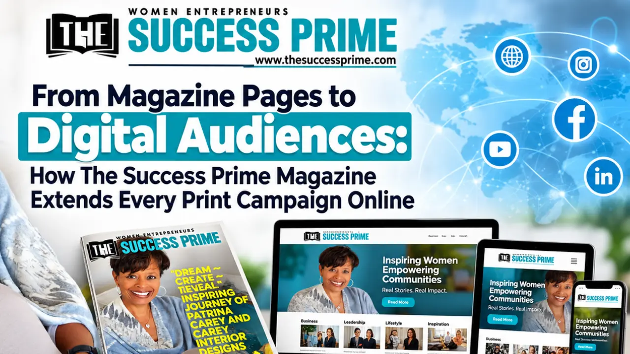 THESUCCESSPRIME.WEBP From Magazine Pages to Digital Audiences: How The Success Prime Magazine Extends Every Print Campaign Online