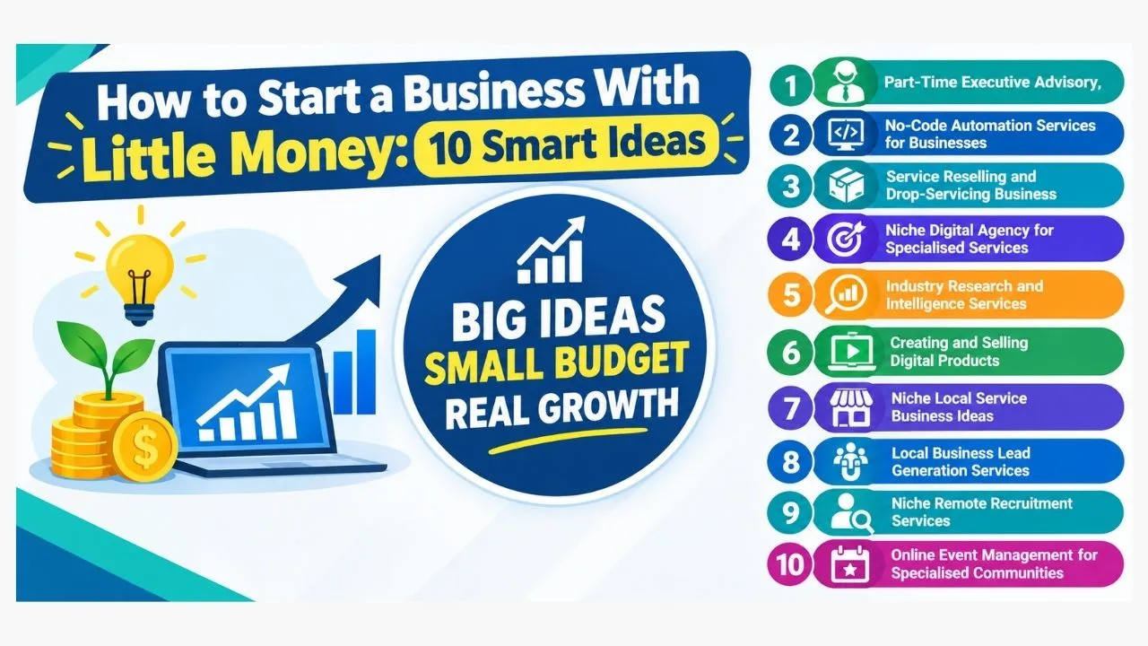 How to Start a Business With Little Money 10 Smart Ideas
